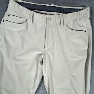 Under Armour Matchplay Golf Pants Mens 36x30 Beige Stretch Performance